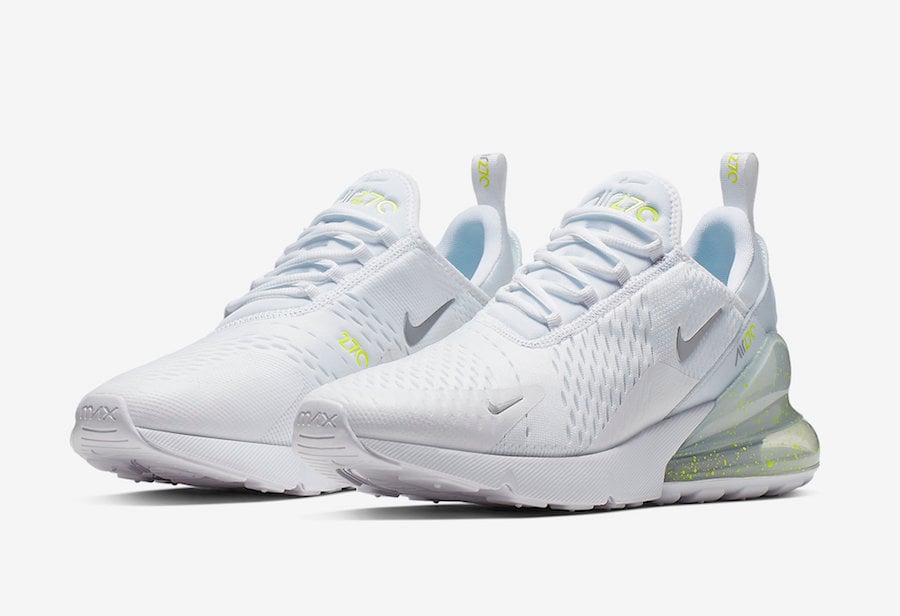 nike air max 270 white volt blue