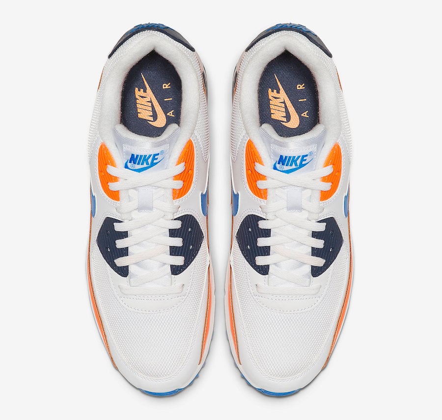 Nike Air Max 90 Total Orange Photo Blue AJ1285-104 Release Info
