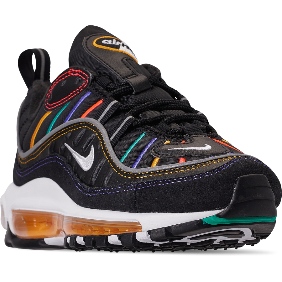 air max 98 multicolor black