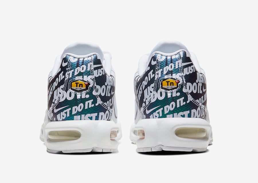 nike air max plus just do it white