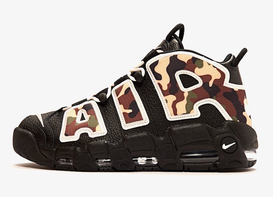 Nike Air More Uptempo Black Camo CJ6122-001 Release Info