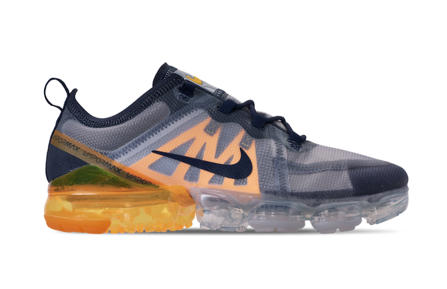 Nike Air VaporMax 2019 in Midnight Navy and Laser Orange Releases May 30th