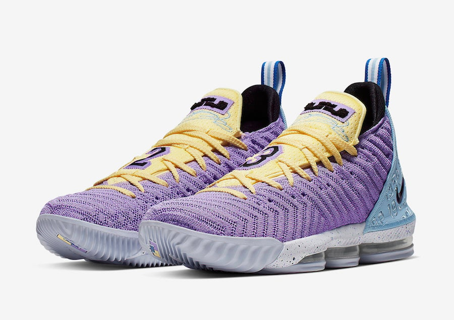 lebron 16 green and purple