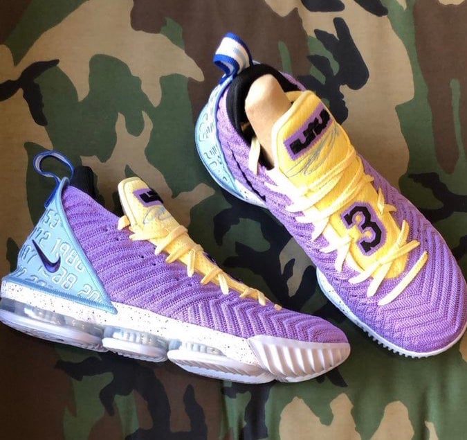 Nike LeBron 16 Lakers CK4765-500 Release Info