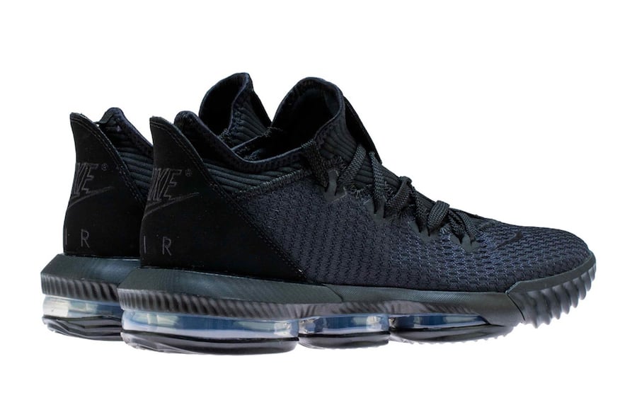 Nike LeBron 16 Low Triple Black CI2668-002 Release Info