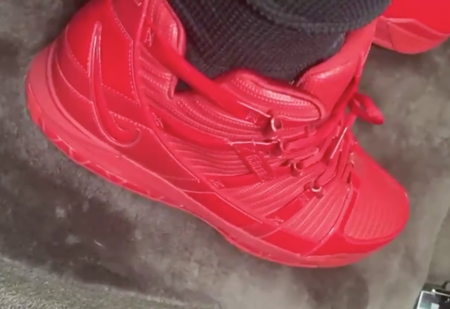 lebron shoes all red