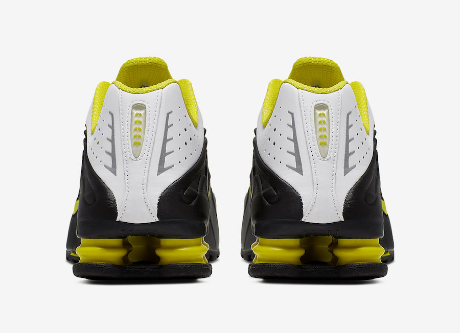 Nike Shox R4 Black Dynamic Yellow 104265-048 Release Info