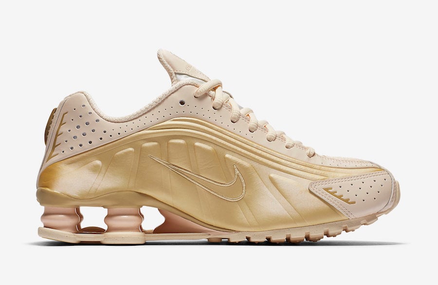 Nike Shox R4 Gold Guava AR3565-800 Release Info