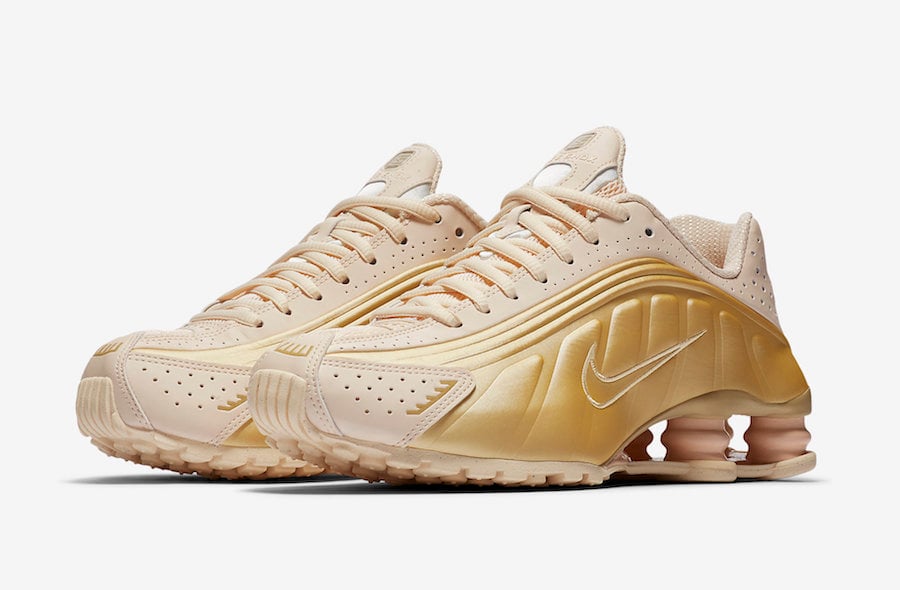 Nike Shox R4 Gold Guava AR3565-800 Release Info