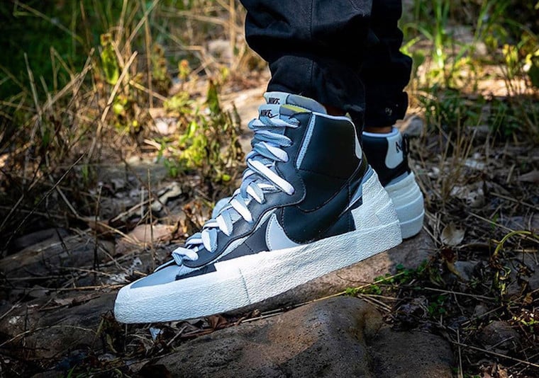 nike x sacai blazer mid black