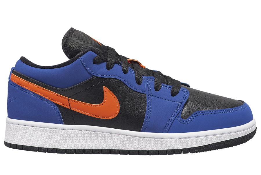 Air Jordan 1 Low GS Black Blue Orange 553560-480 Release Date Info