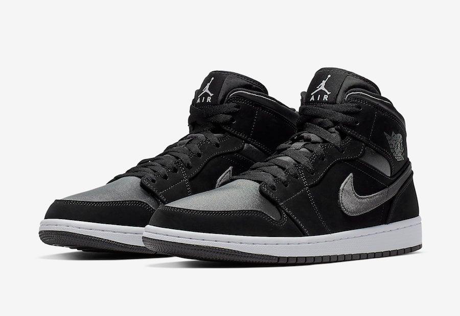 Air Jordan 1 Mid Black Grey 852542-012 