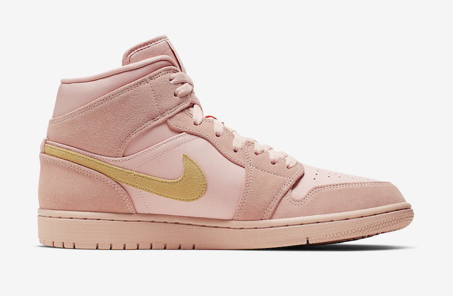 Air Jordan 1 Mid Coral Gold 852542-600 Release Info