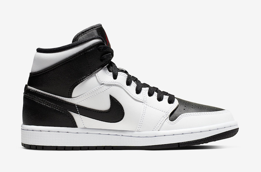 Air Jordan 1 Mid White Black Red BQ6472-101 Release Info