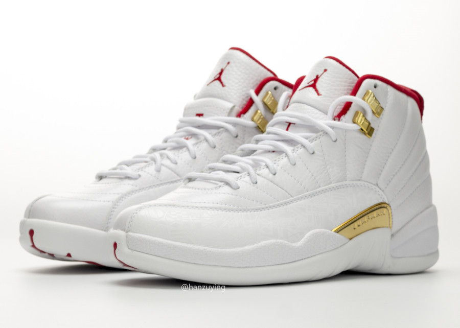 all white 12s with gold