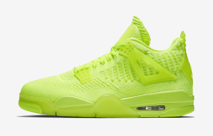 air jordan 4 retro flyknit volt