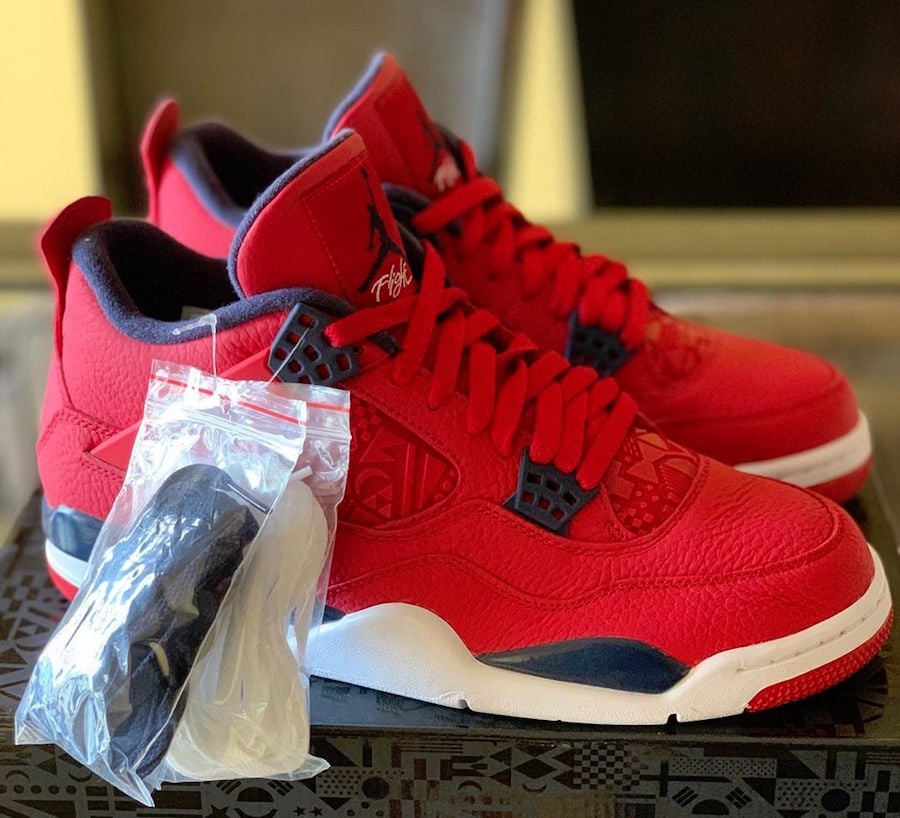 jordan 4 red fiba