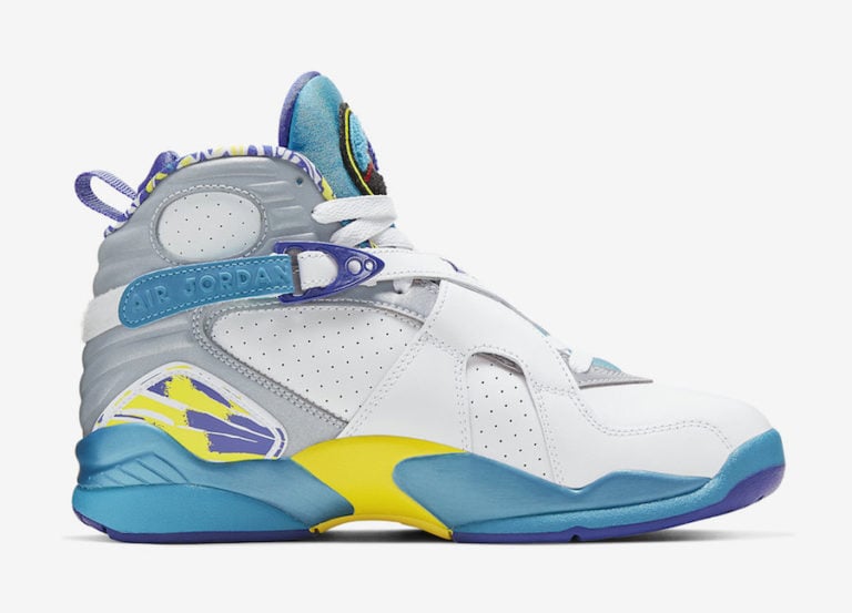 air jordan 8 retro white aqua