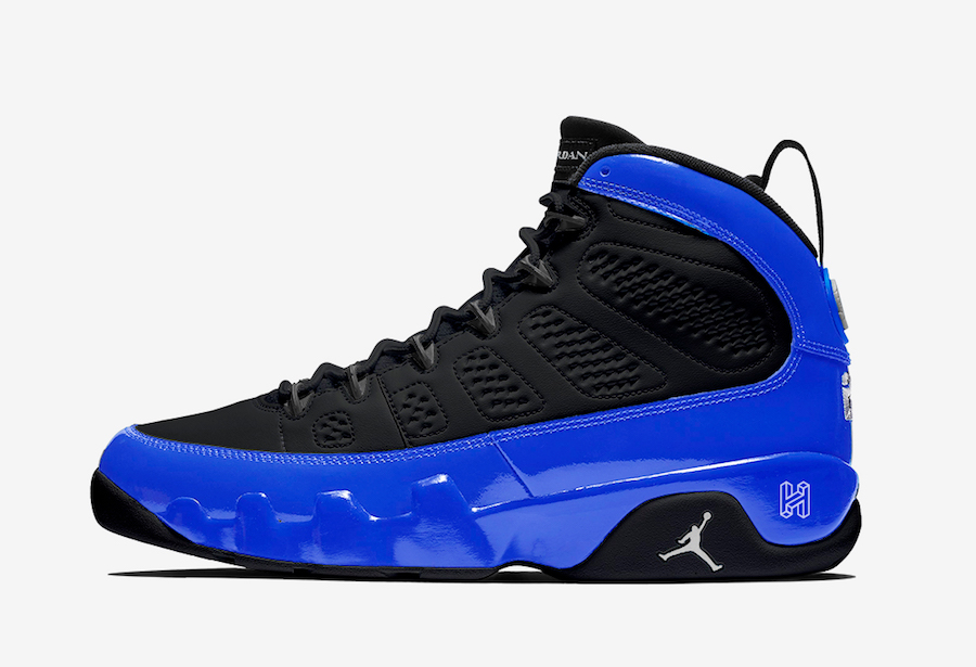 blue and black new jordans