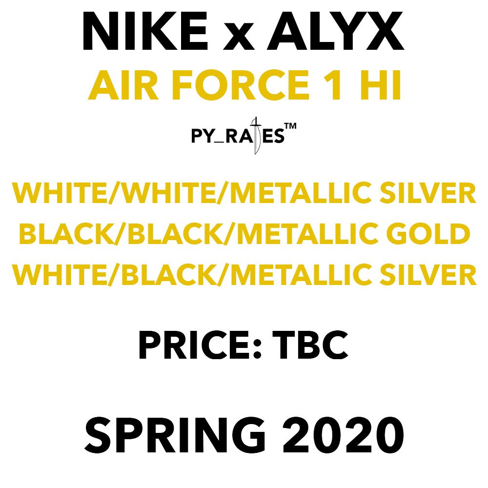 Alyx Nike Air Force 1 Release Date