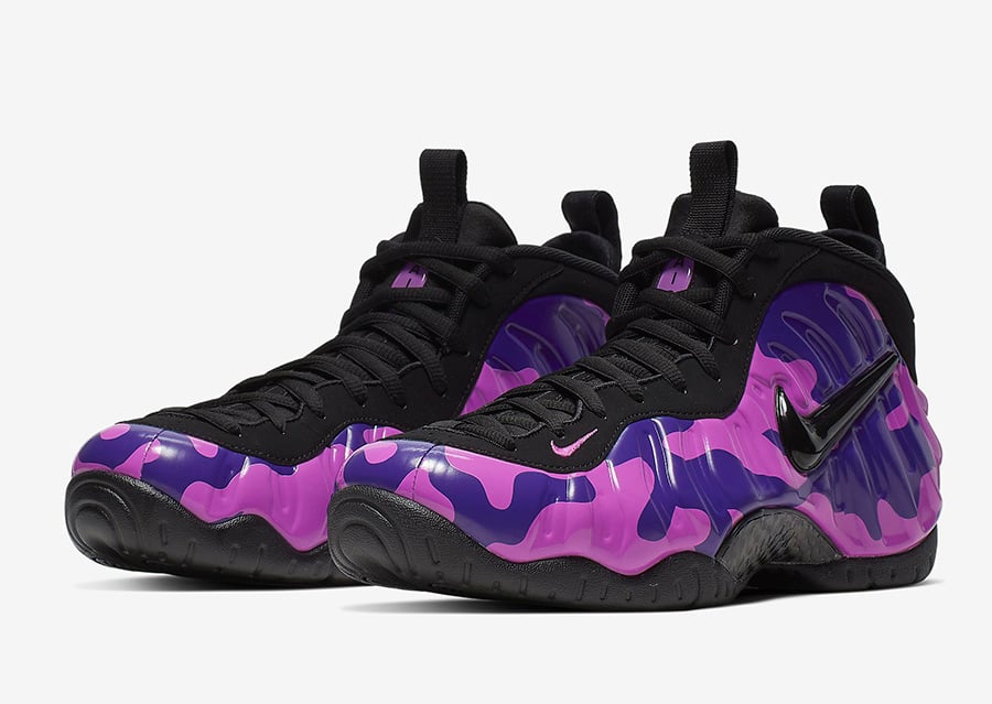 nike purple camo foamposite