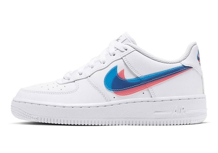 af1 blue and pink swoosh