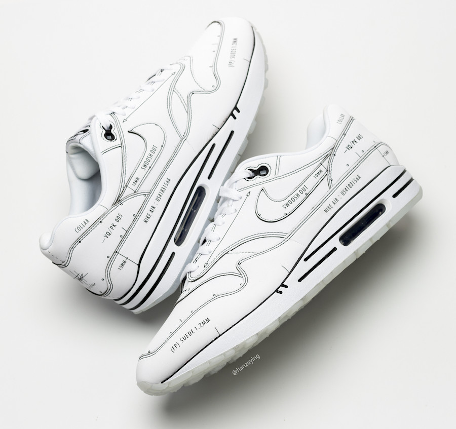 Nike Air Max 1 Tinker Schematic CJ4286-100 Release Date Info