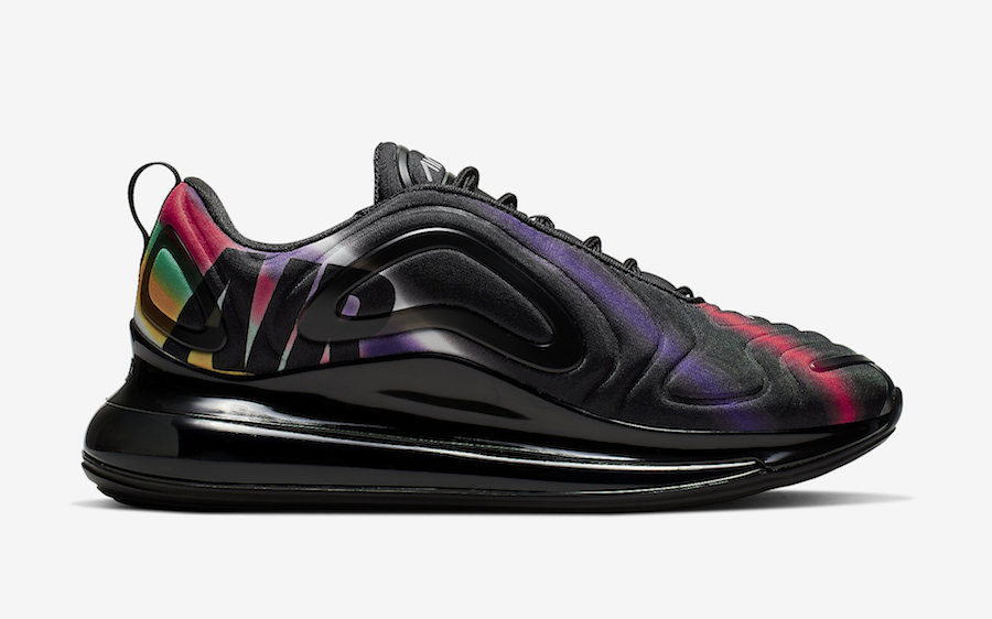 nike air max 720 multi black & white