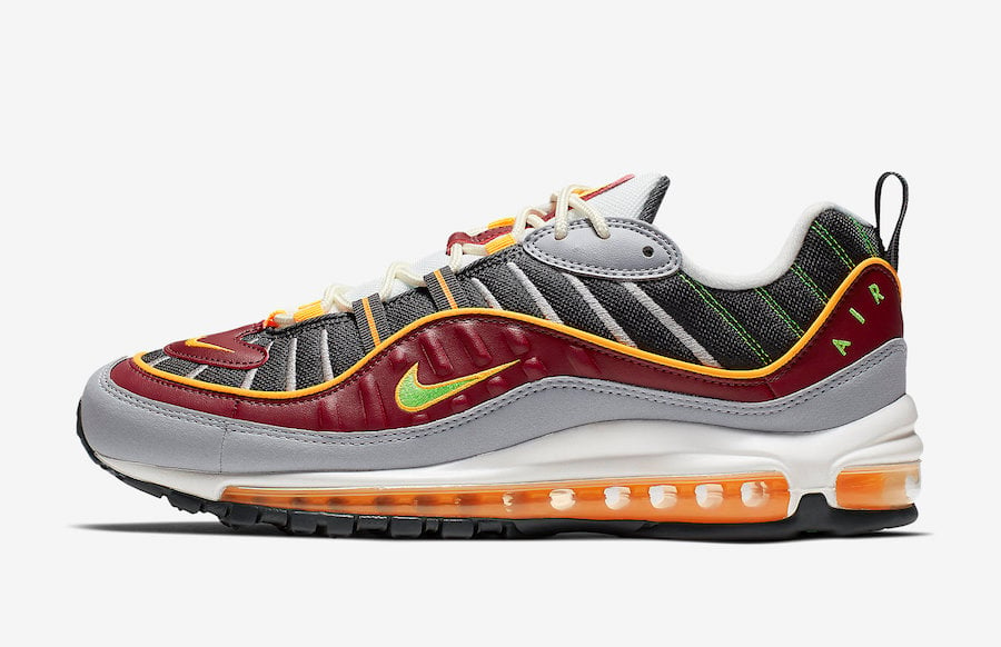 Nike Air Max 98 Team Red Green Strike 640744-603 Release Info