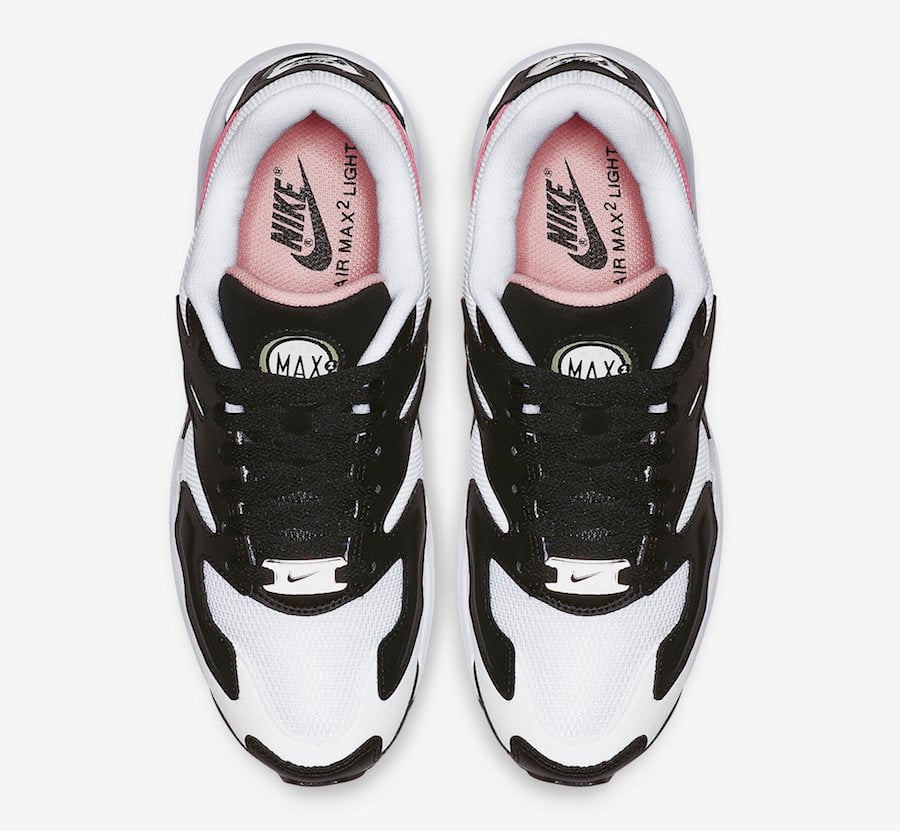 nike black white and pink shoes