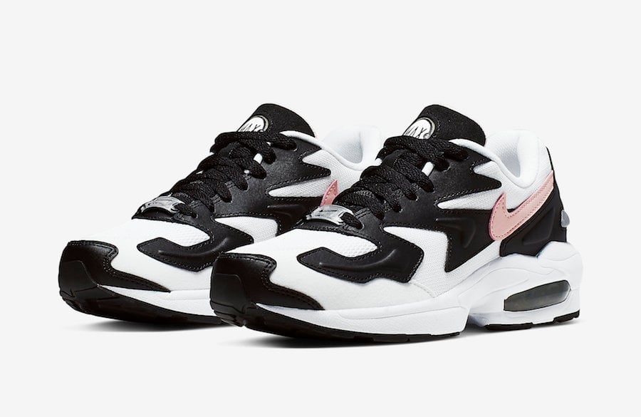 Nike Air Max2 Light in Black and White with Pink Swooshes