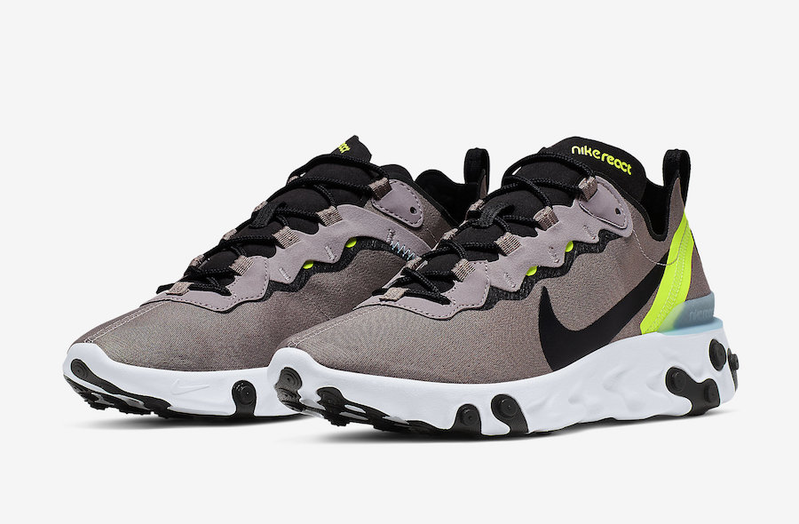 Nike React Element 55 Pumice Volt BQ6166-201 Release Info Nike React Element 55 Pumice Volt BQ6166-201 Release Info