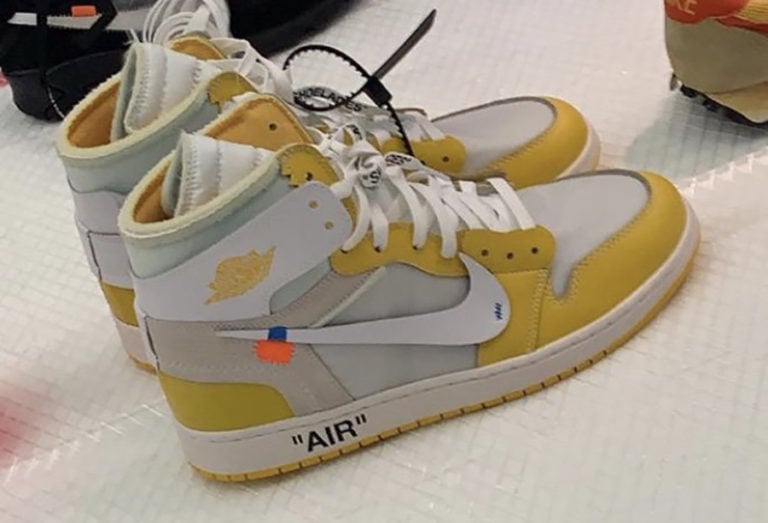 off white jordan 1 yellow