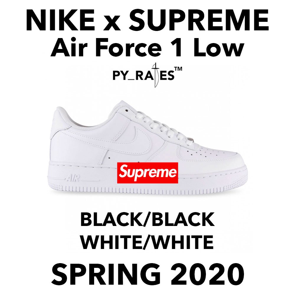 supreme x nike air force 1 2020