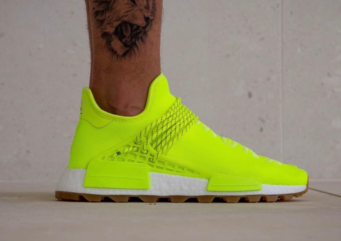 adidas human race neon