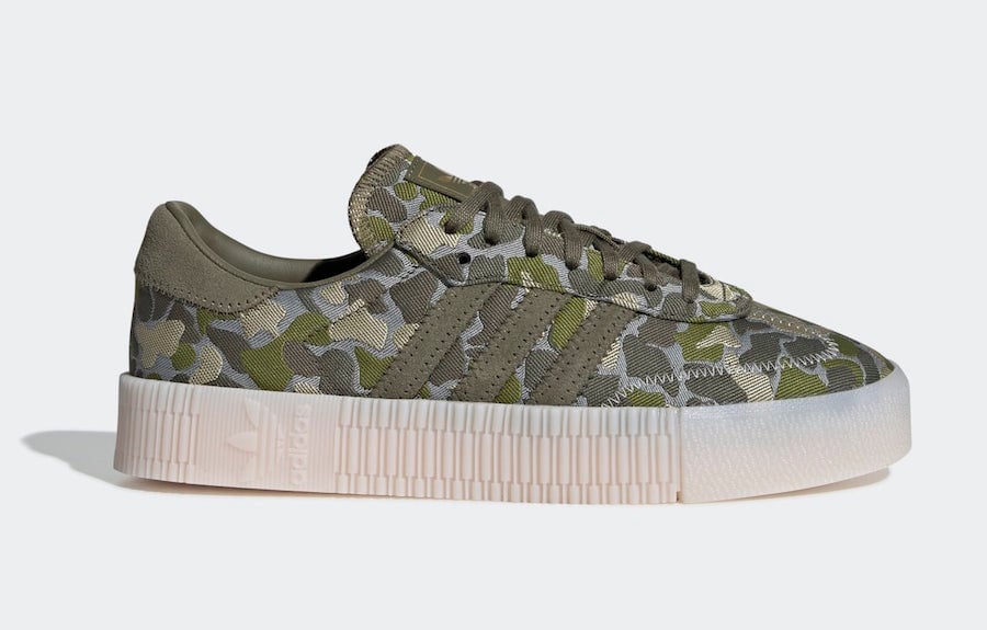 adidas Sambarose Camo EE4677 EE4676 Release Date