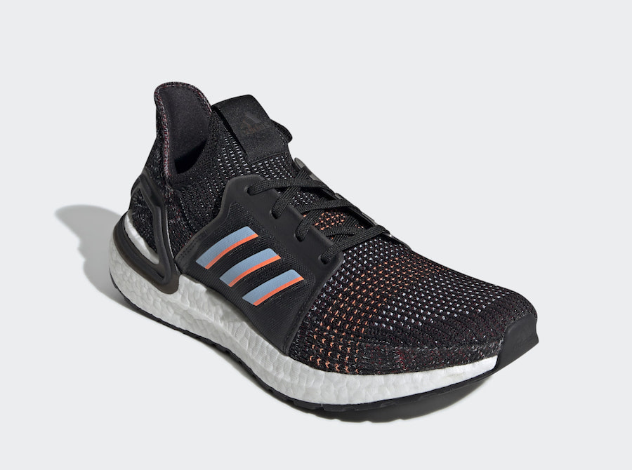 adidas Ultra Boost 2019 Black Glow Blue Coral G54011 Release Date Info
