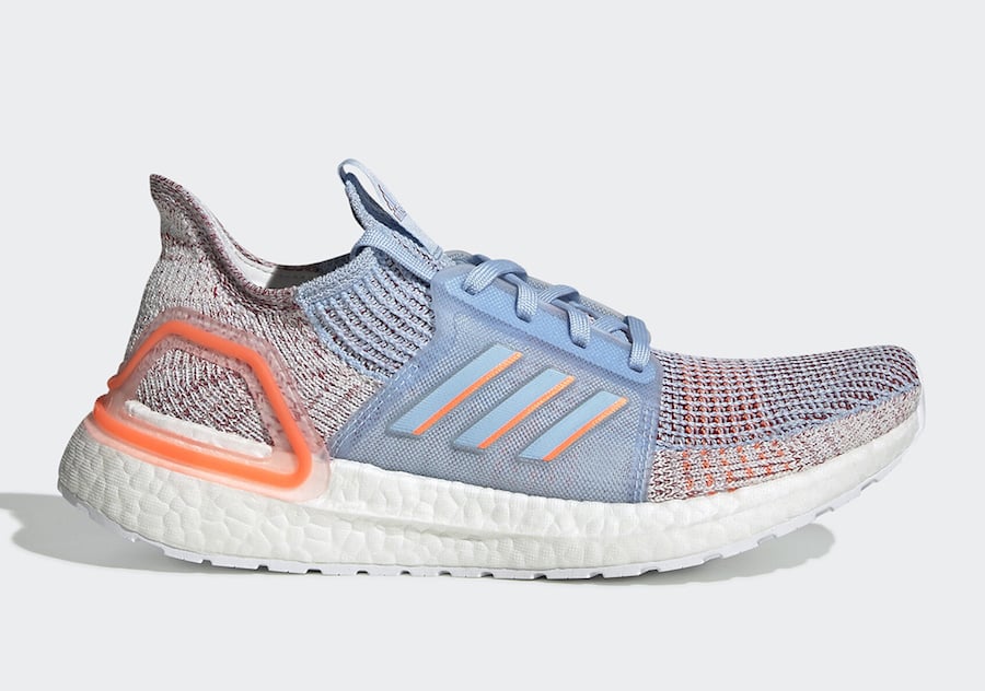 adidas Ultra Boost 2019 in Glow Blue and Coral