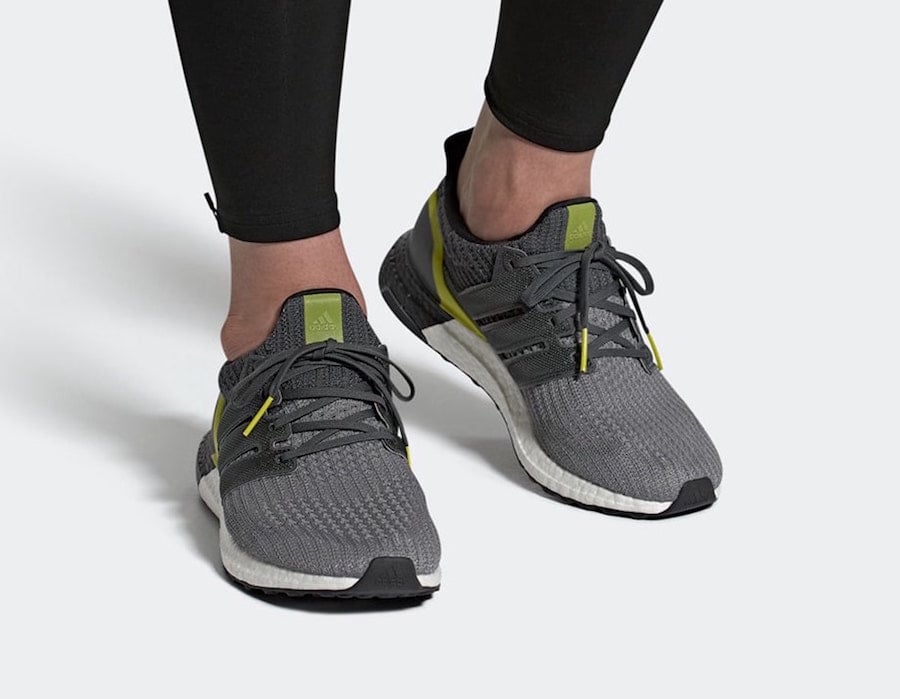 adidas ultra boost grey and green