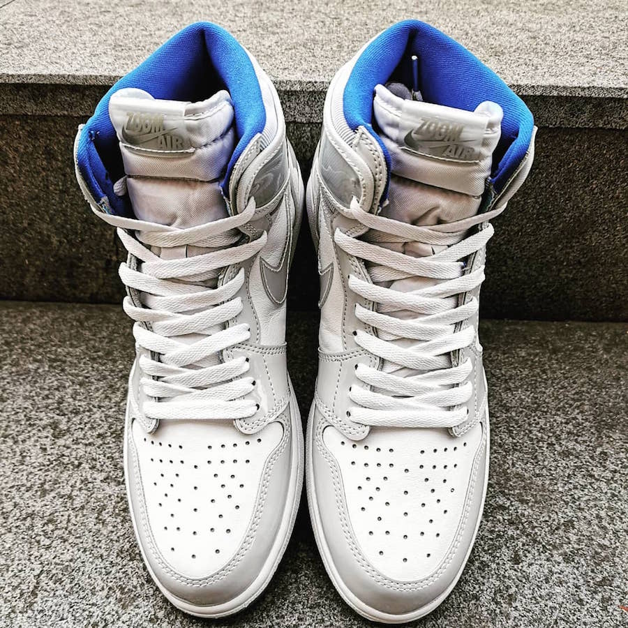 Air Jordan 1 High Zoom R2T White Racer Blue CK6637-104 Release Date