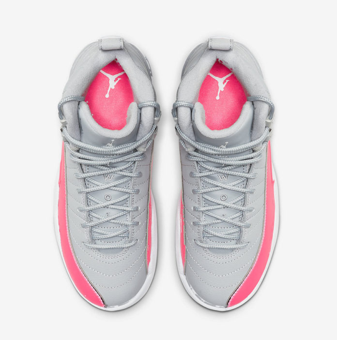 Air Jordan 12 GS Grey Racer Pink 510815 060 Release Info SneakerFiles
