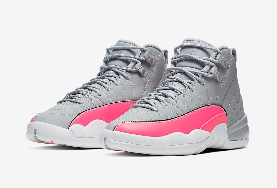 pink white and grey 12s
