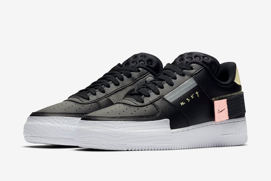 womens nike air force 1 black and pink