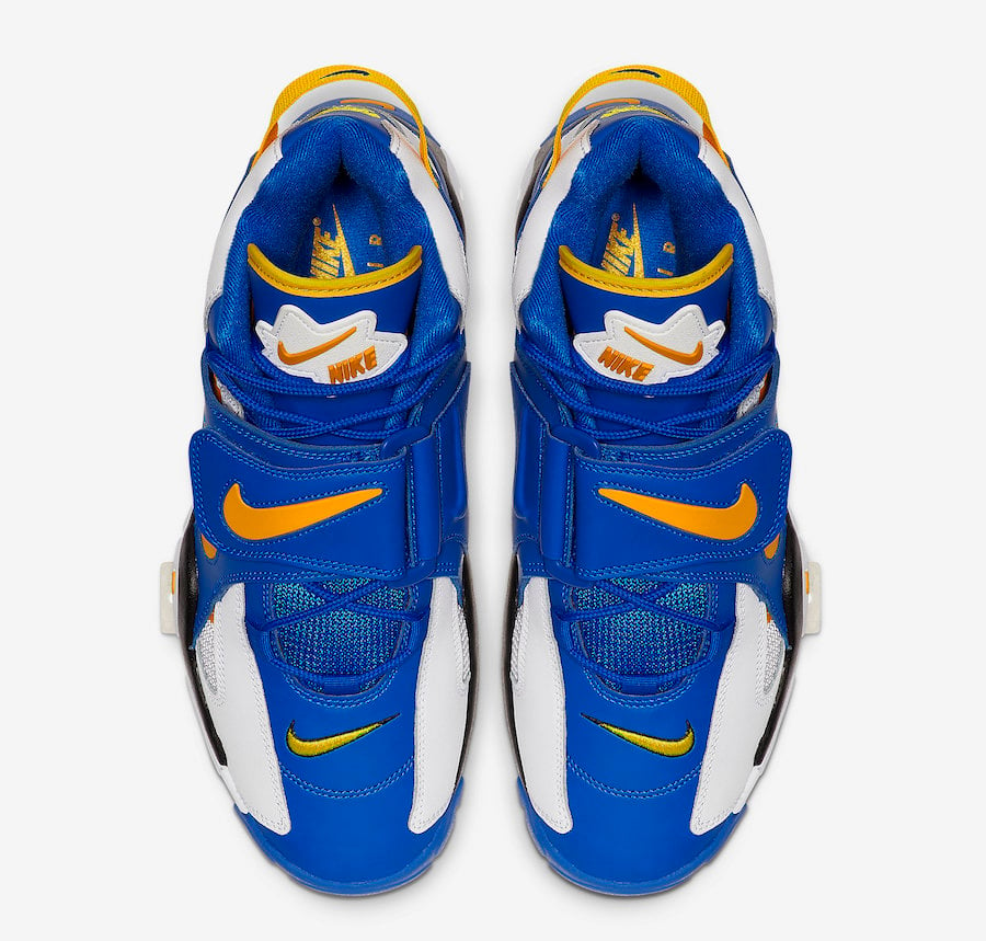 nike air barrage yellow and blue