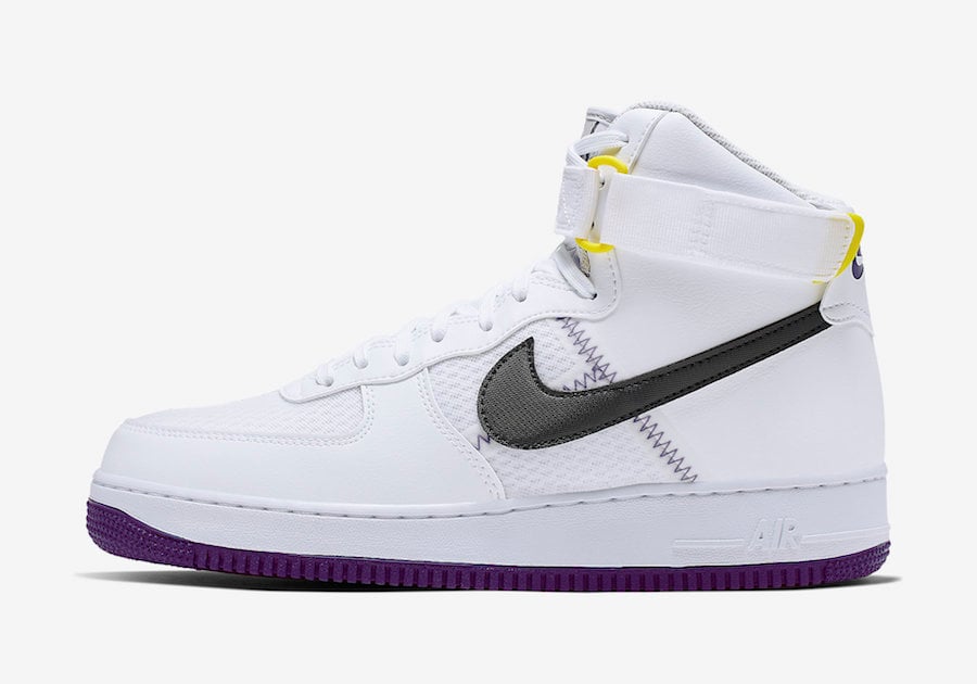 Nike Air Force 1 High White Court Purple CI1117-100 Release Date Info