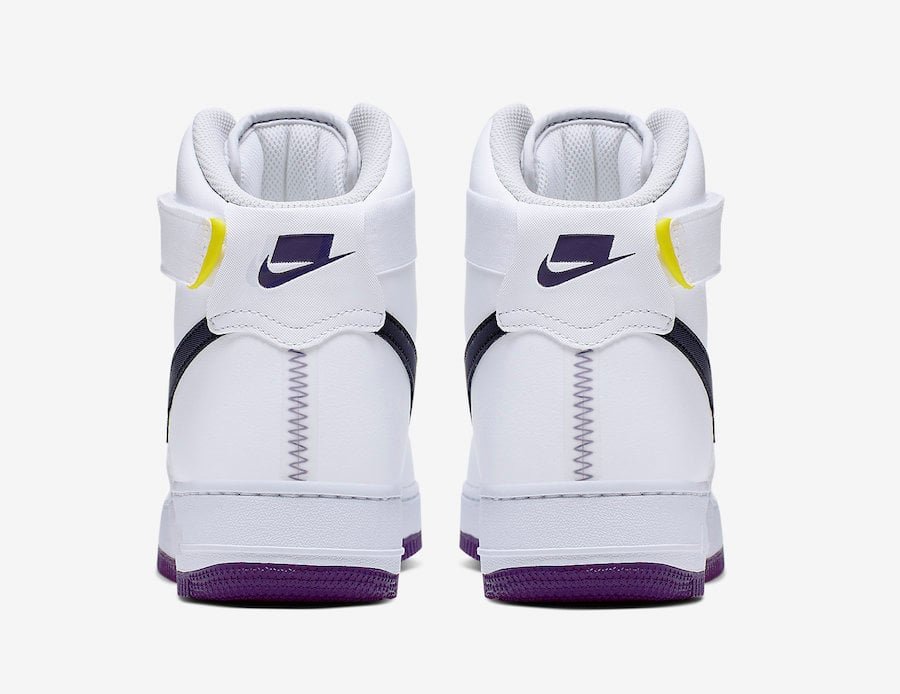 Nike Air Force 1 High White Court Purple CI1117-100 Release Date Info