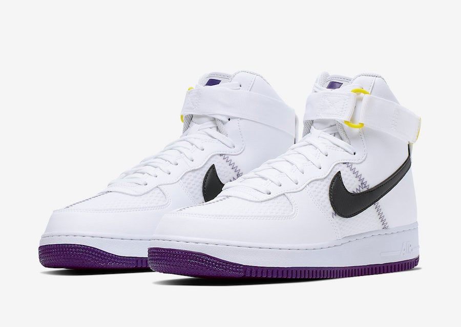 purple nike air force 1 high