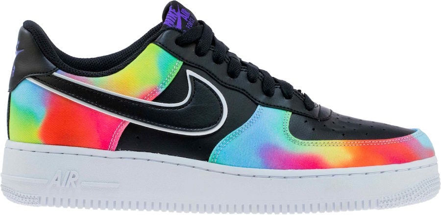 nike air force 1 tie dye blue