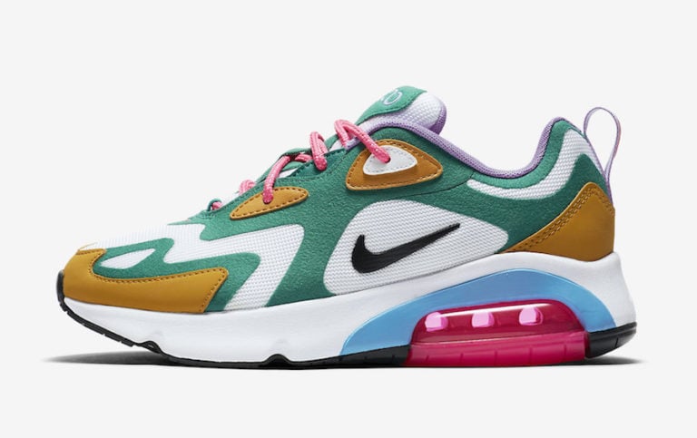 black and green air max 200