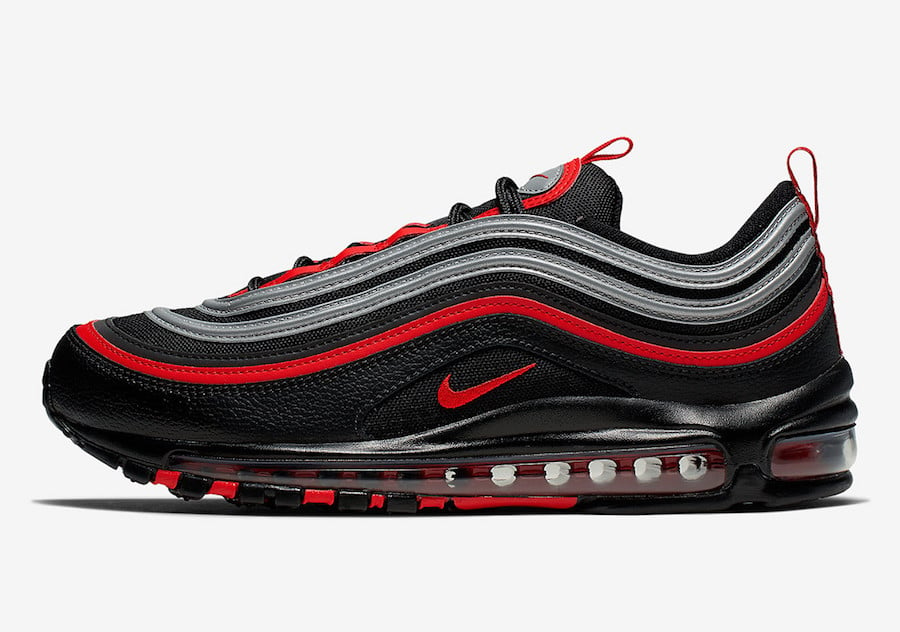 air max 97 bred reflective on feet